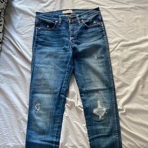 Madewell 8” high rise skinny jeans